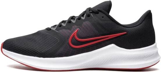 Nike Downshifter 11 "Black University Red White" sneakers Zwart