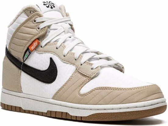 Nike "Dunk Hi Retro NN Toasty Rattan sneakers" Wit