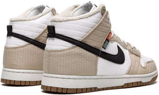 Nike "Dunk Hi Retro NN Toasty Rattan sneakers" Wit