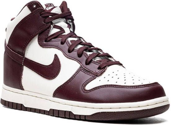 Nike "Dunk High Burgundy sneakers" Wit