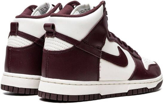 Nike "Dunk High Burgundy sneakers" Wit