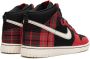 Nike Dunk High "Plaid Black Red" sneakers Zwart - Thumbnail 3