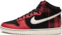 Nike Dunk High "Plaid Black Red" sneakers Zwart - Thumbnail 5