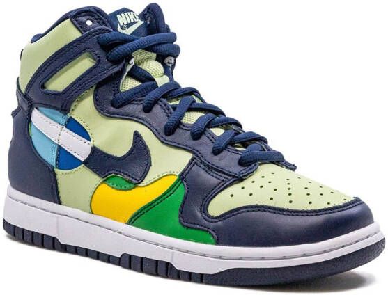 Nike Dunk High "See Through Pistachio Midnight Navy" sneakers Groen