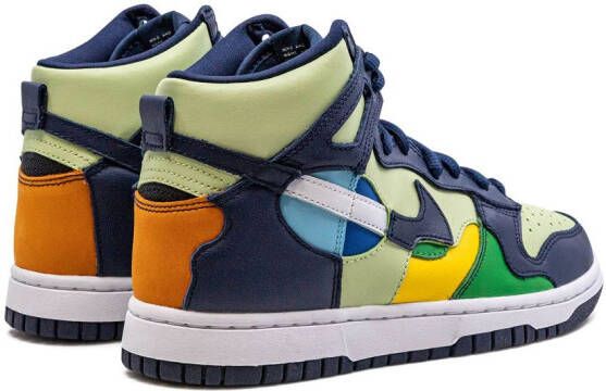 Nike Dunk High "See Through Pistachio Midnight Navy" sneakers Groen