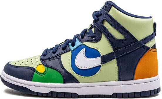 Nike Dunk High "See Through Pistachio Midnight Navy" sneakers Groen