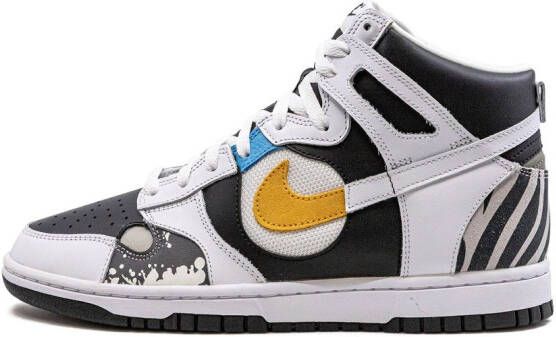 Nike Dunk High "See Through White Black" sneakers Wit