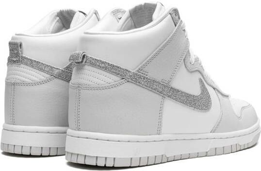 Nike "Dunk High Silver Swoosh sneakers" Wit