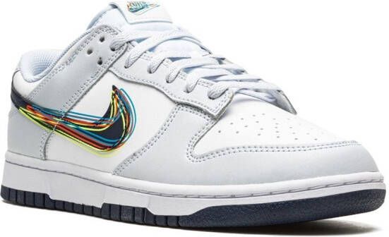 Nike "Dunk Low 3D Swoosh sneakers" Wit