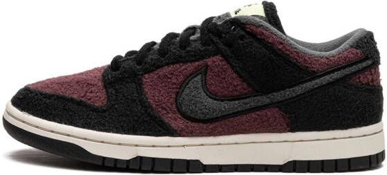 Nike Dunk Low "Fleece Pack Burgundy Crush" sneakers Zwart