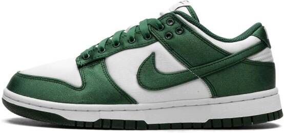 Nike "Dunk Low Green Satin sneakers" Wit