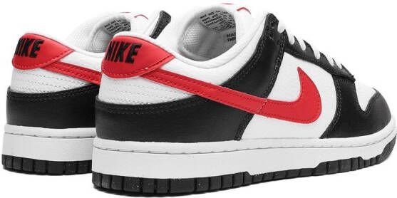 Nike Dunk Low Retro "Red Swoosh Panda" sneakers Zwart