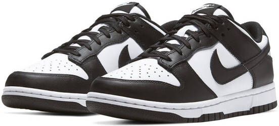 Nike Dunk Low 'Black White' sneakers Wit