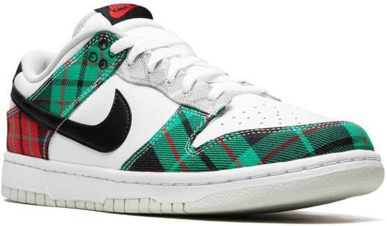 Nike "Dunk Low Plaid sneakers" Wit