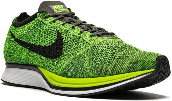 Nike Flyknit Racer sneakers Groen