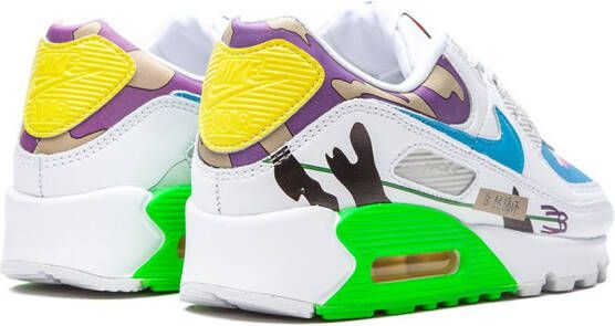 Nike "Flyleather Air Max 90 QS Ruohan Wang low-top sneakers" Wit