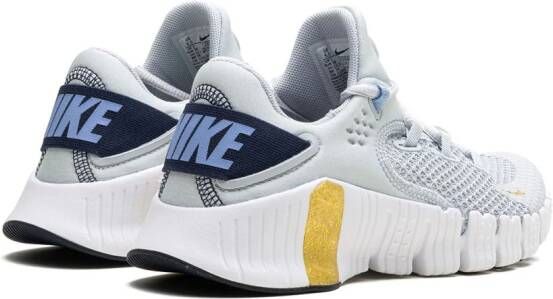 Nike Free Metcon 4 "Pure Platinum Grey Gold White" sneakers Grijs