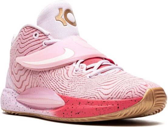 Nike KD14 Seasonal high-top sneakers Roze