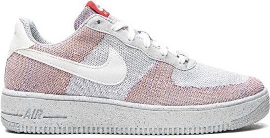 Nike Kids Air Force 1 Flyknit sneakers Grijs