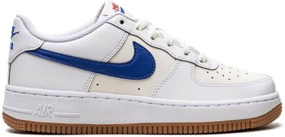 Nike Kids "Air Force 1 Low White Game Royal sneakers" Wit