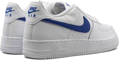 Nike Kids Air Force 1 Low "White Hyper Royal" sneakers Wit
