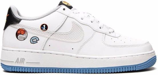 Nike Kids "Air Force 1 LV8 1 Happy Hoops sneakers" Wit