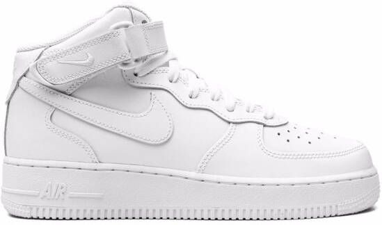 Nike Kids "Air Force 1 Mid Triple White sneakers" Wit