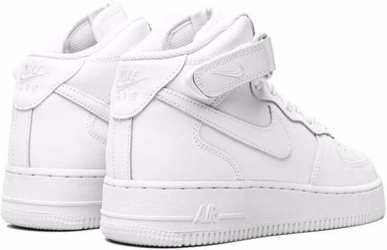 Nike Kids "Air Force 1 Mid Triple White sneakers" Wit