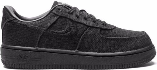 Nike Kids Air Force 1 Stussy sneakers Zwart