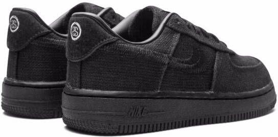 Nike Kids Air Force 1 Stussy sneakers Zwart