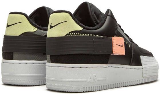 Nike Kids Air Force Type 1 sneakers Zwart