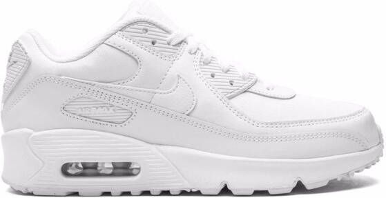 Nike Kids Air Max 90 leren sneakers Wit