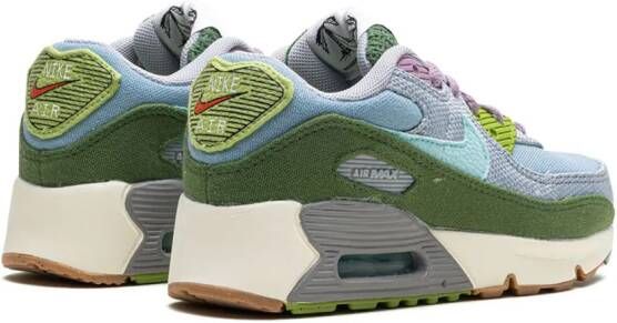 Nike Kids Air Max 90 SE "Sun Club Worn Blue Treeline" sneakers Blauw