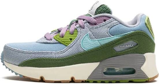 Nike Kids Air Max 90 SE "Sun Club Worn Blue Treeline" sneakers Blauw