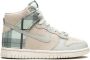 Nike Kids Dunk High geruite sneakers Beige - Thumbnail 2