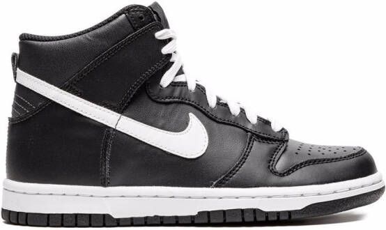 Nike Kids Dunk high-top sneakers Zwart