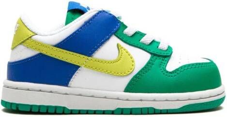 Nike Kids "Dunk Low Green Blue sneakers" Wit