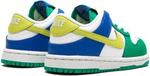 Nike Kids "Dunk Low Green Blue sneakers" Wit