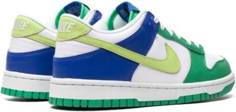 Nike Kids "Dunk Low Green Blue sneakers" Wit