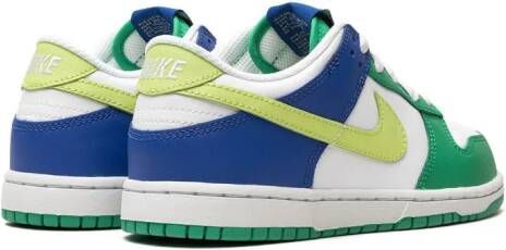 Nike Kids "Dunk Low Green Blue sneakers" Wit