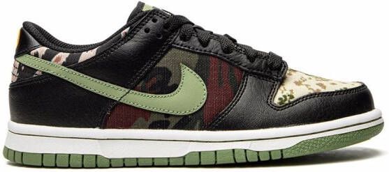 Nike Kids "Dunk Low Multi-Camo sneakers" Zwart