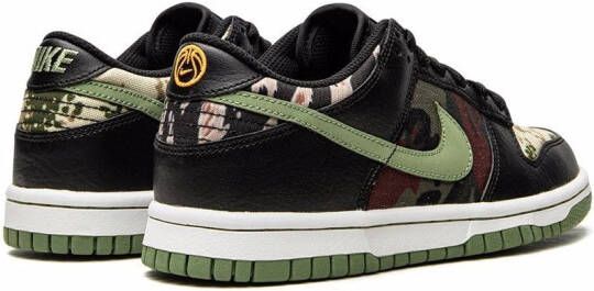 Nike Kids "Dunk Low Multi-Camo sneakers" Zwart