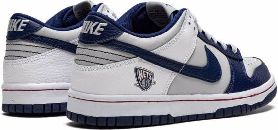 Nike Kids "Dunk Low NBA 75th Anniversary Brooklyn Nets sneakers" Grijs