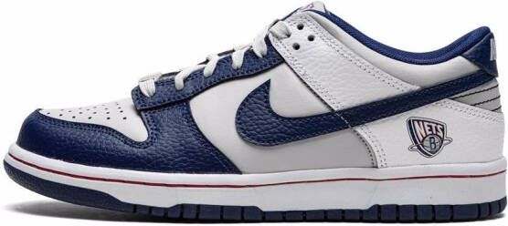 Nike Kids "Dunk Low NBA 75th Anniversary Brooklyn Nets sneakers" Grijs