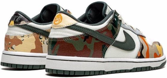 Nike Kids "Dunk Low SE Multi-Camo sneakers" Beige