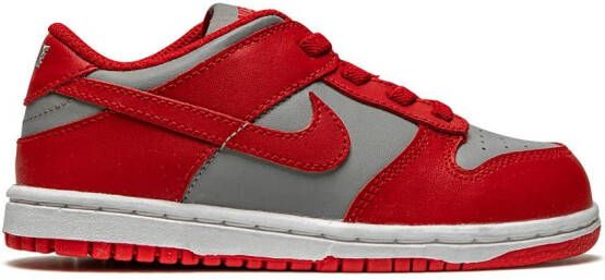 Nike Kids Dunk low-top sneakers Wit