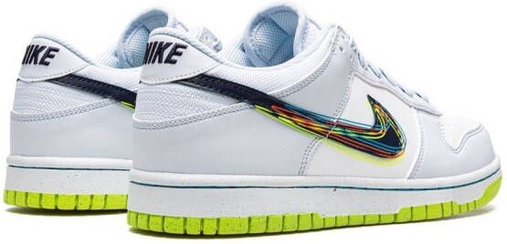 Nike Kids Dunk low-top sneakers Wit