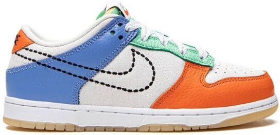 Nike Kids Dunk low-top sneakers Wit