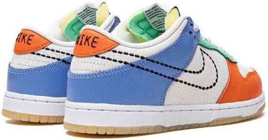 Nike Kids Dunk low-top sneakers Wit