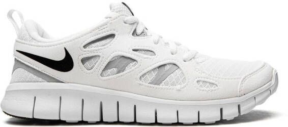 Nike Kids Free Run 2 low-top sneakers Wit